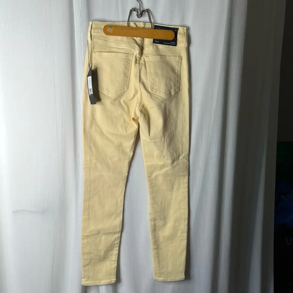 Veronica Beard Mustard Maera High Rise Skinny Jeans Size 27 / 4